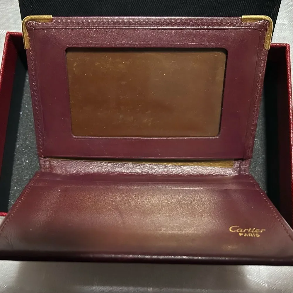 Cartier Leather Wallet - Burgundy